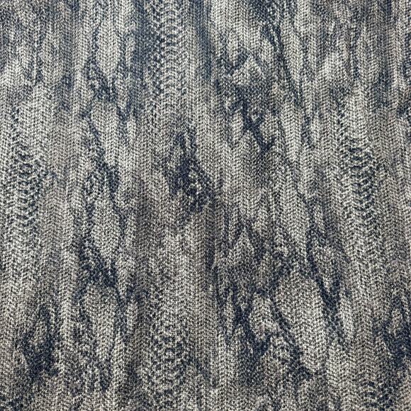 Clara Sunwoo Cowl Turtleneck Sweater Top Python Snake Pattern Gray Blue Size XL - Picture 6 of 8